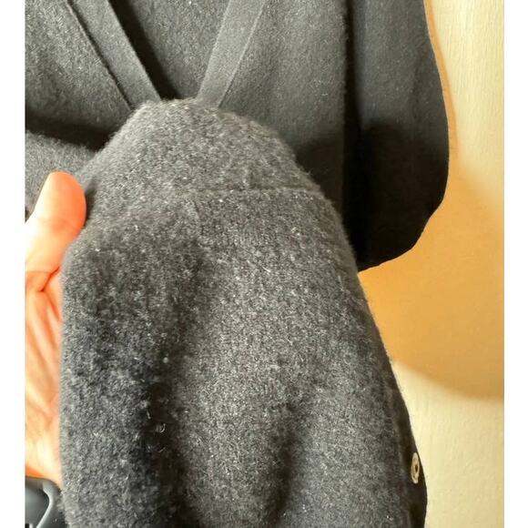 Vince Black Small Cashmere Button-Up Short Sleeve Kimono Dolman Sweater Cardigan - Picture 10 of 12